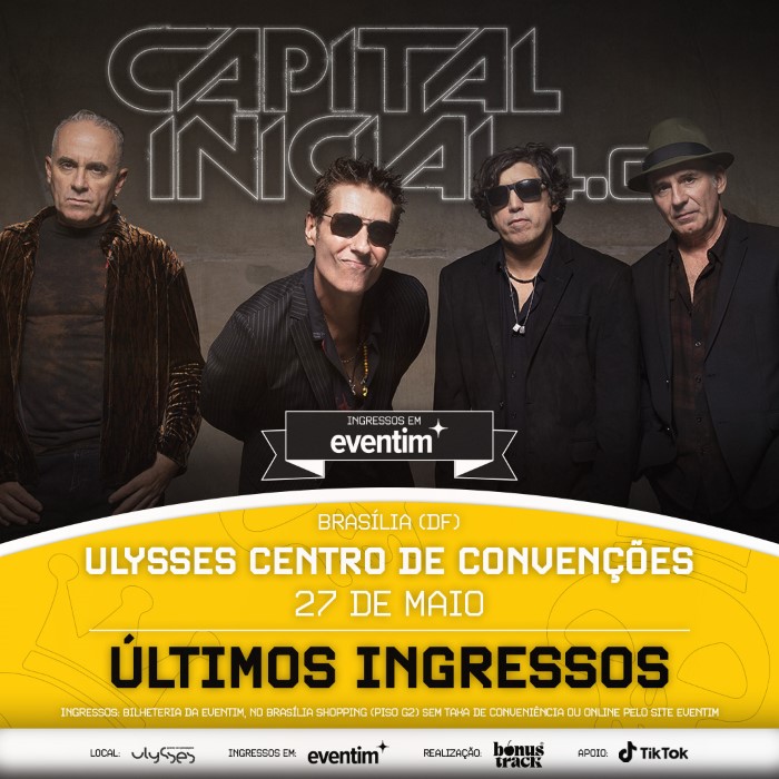 4 play Eventos confirma show do Capital Inicial em União da